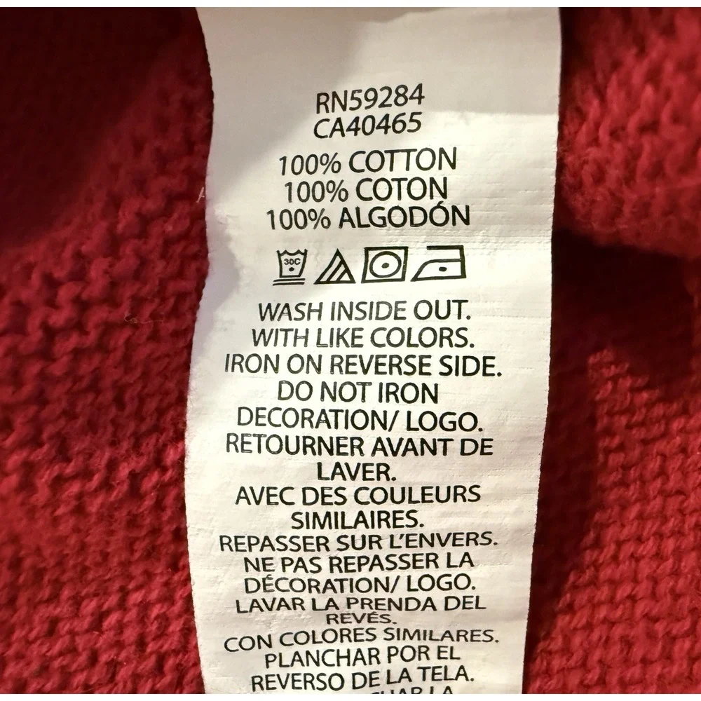 The Children's Place Boys 10/12 Red Fair Isle Sweater Mock Neck EUC